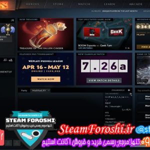 فروش اکانت دوتا ۲ کد 5218