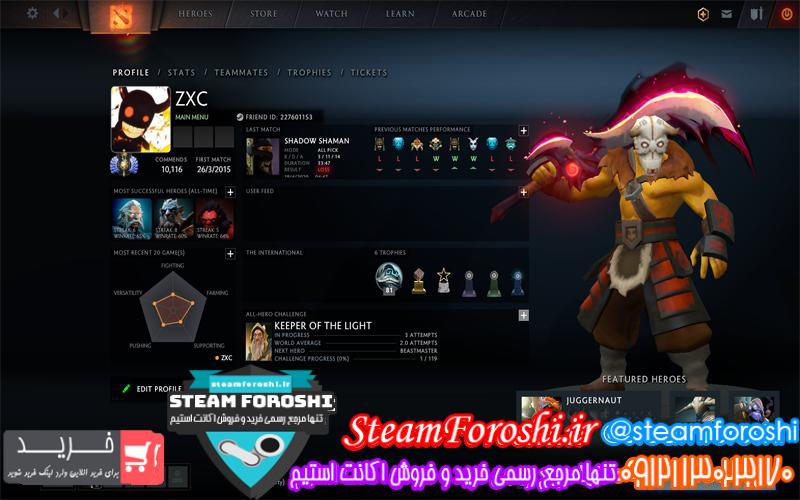 فروش اکانت استیم کد 5226