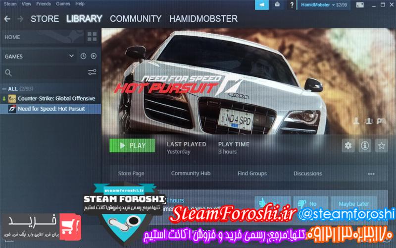 فروش اکانت استیم کد 5229