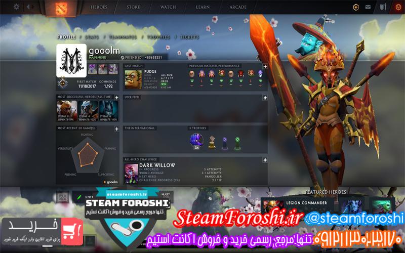 فروش اکانت استیم کد 5244