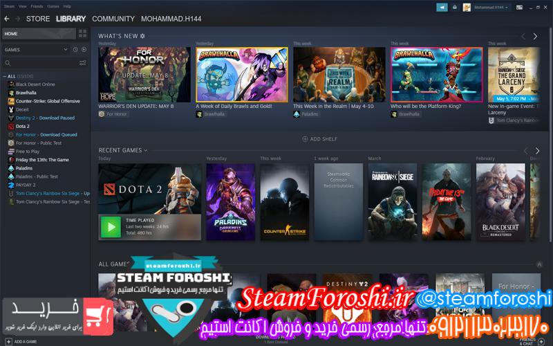 فروش اکانت استیم کد ۵۲۶۹