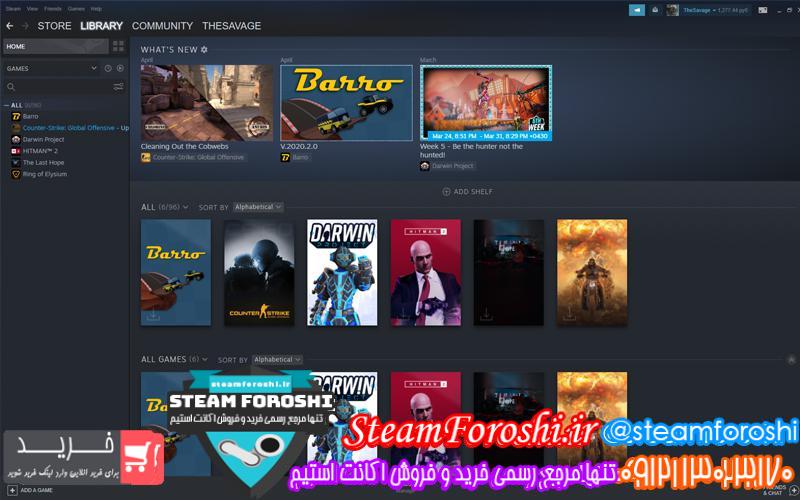 فروش اکانت استیم کد 5281