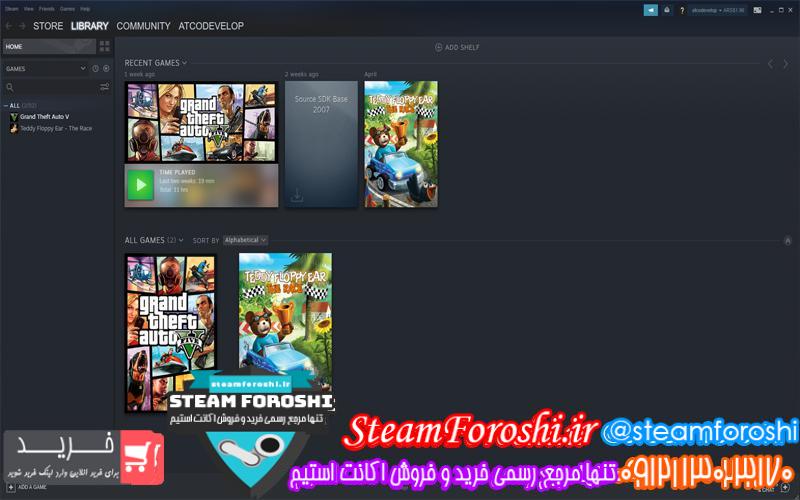 فروش اکانت استیم کد 5308