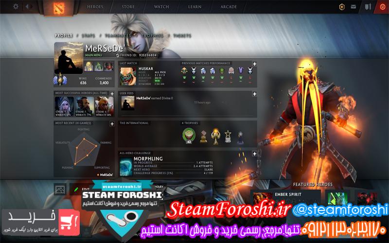 فروش اکانت استیم کد ۵۳۳۵