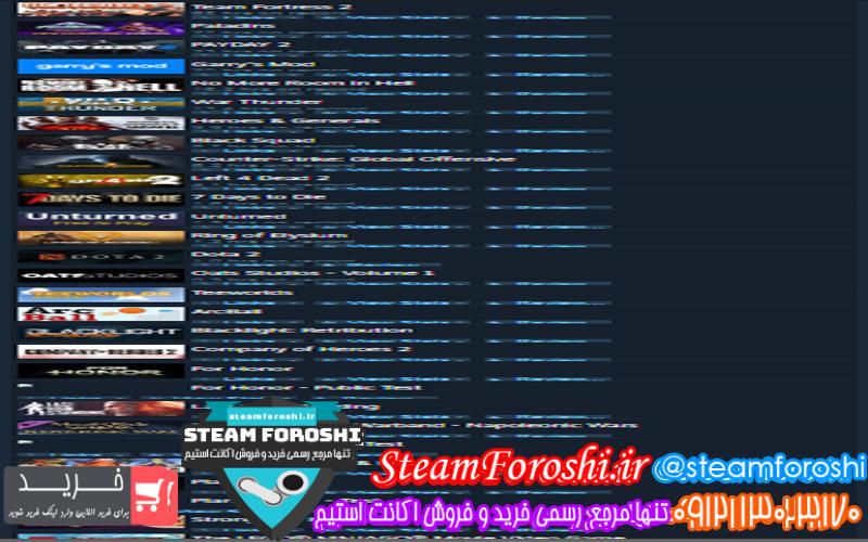 فروش اکانت استیم کد ۵۳۵۱