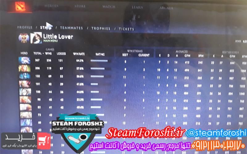 فروش اکانت دوتا ۲ کد ۵۳۵۶