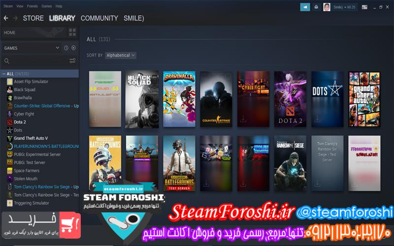 فروش اکانت استیم کد 5360