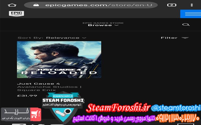 فروش اکانت استیم کد ۵۴۲۴