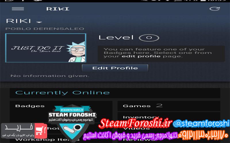 فروش اکانت استیم کد 5448