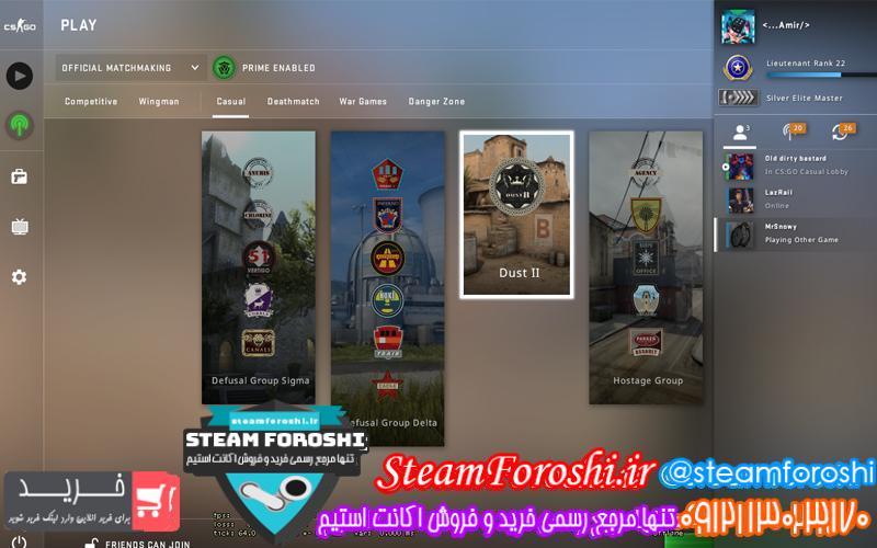 فروش اکانت استیم کد 5499