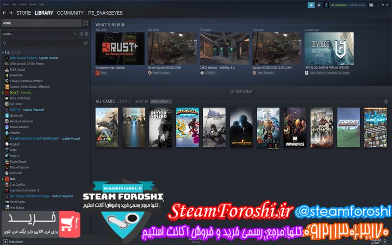 فروش اکانت استیم کد 5512