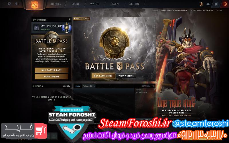 فروش اکانت دوتا ۲ کد 5516