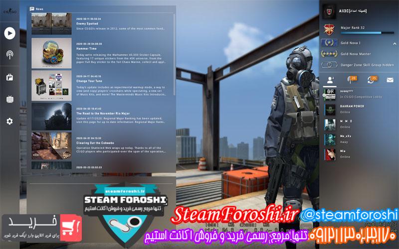 فروش اکانت cs go کد 5624