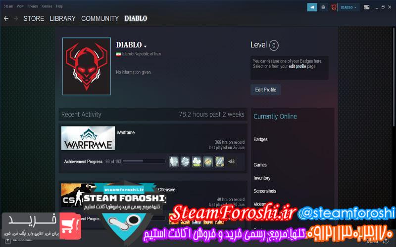 فروش اکانت استیم کد ۵۶۷۰