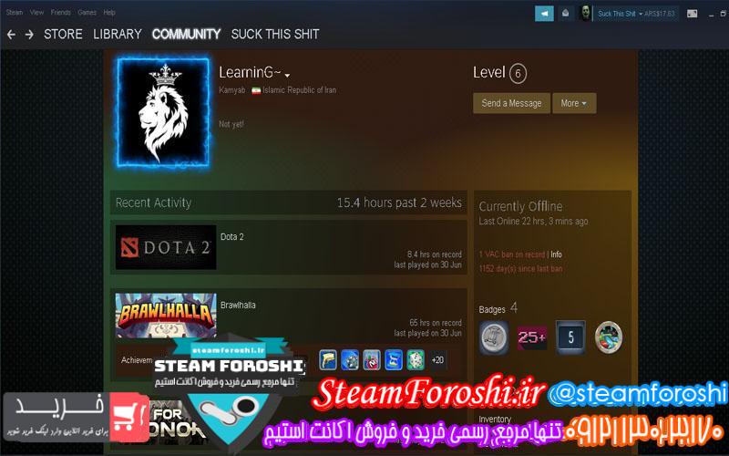 فروش اکانت استیم کد 5724