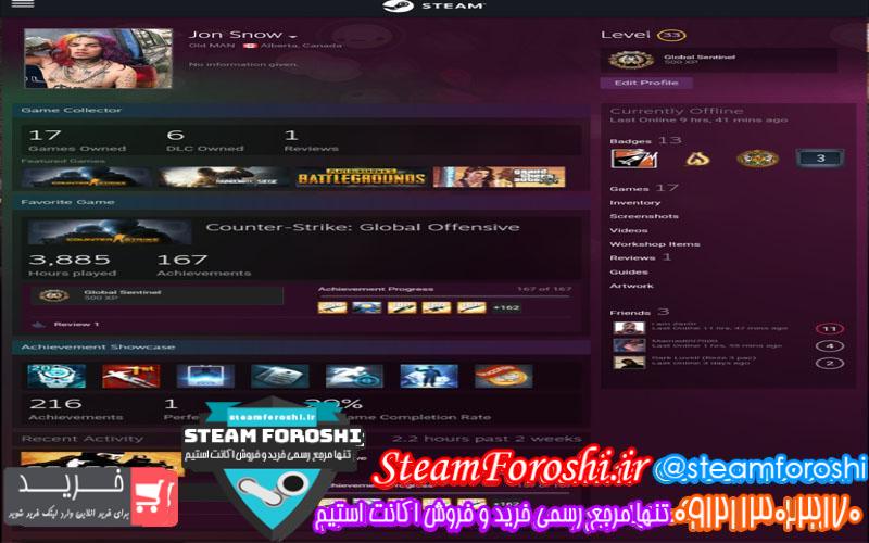 فروش اکانت استیم کد 5757