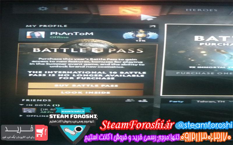 فروش اکانت دوتا ۲ کد ۵۷۳۷