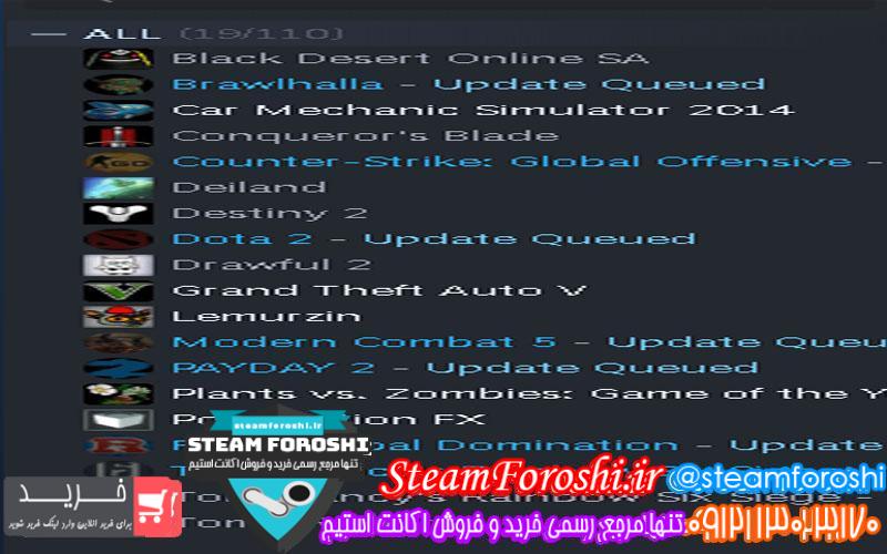 فروش اکانت استیم کد 5864