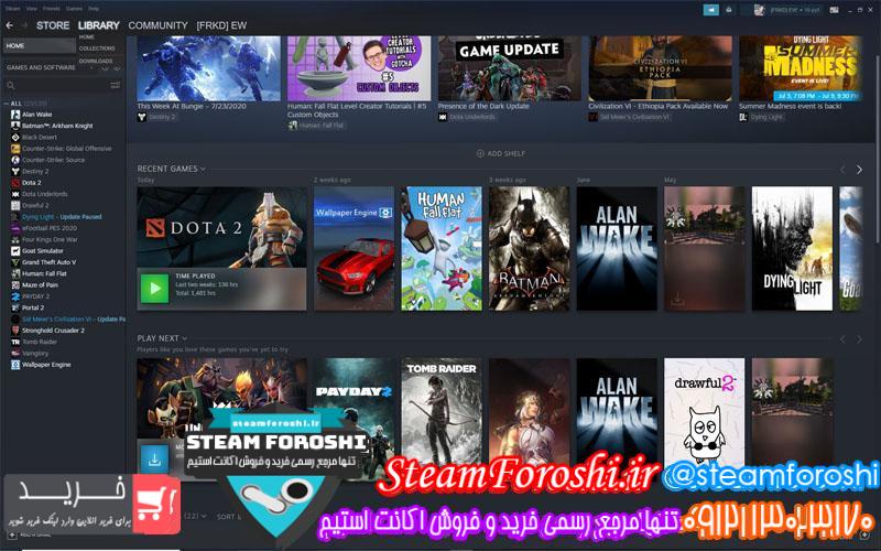 فروش اکانت استیم کد 5906