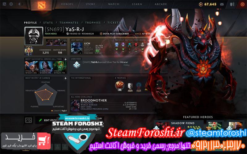 فروش اکانت استیم کد 5926