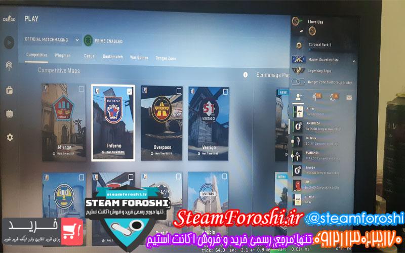 فروش اکانت cs go کد 6069