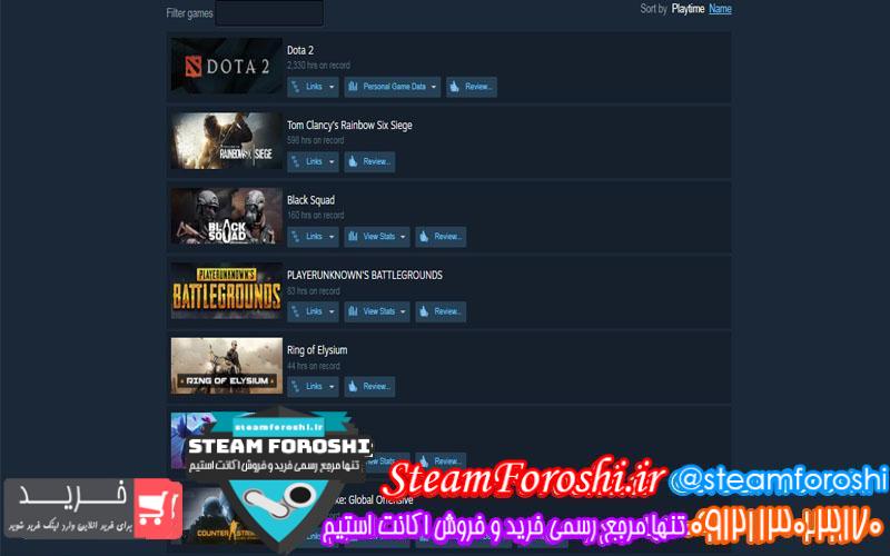 فروش اکانت استیم کد 5967