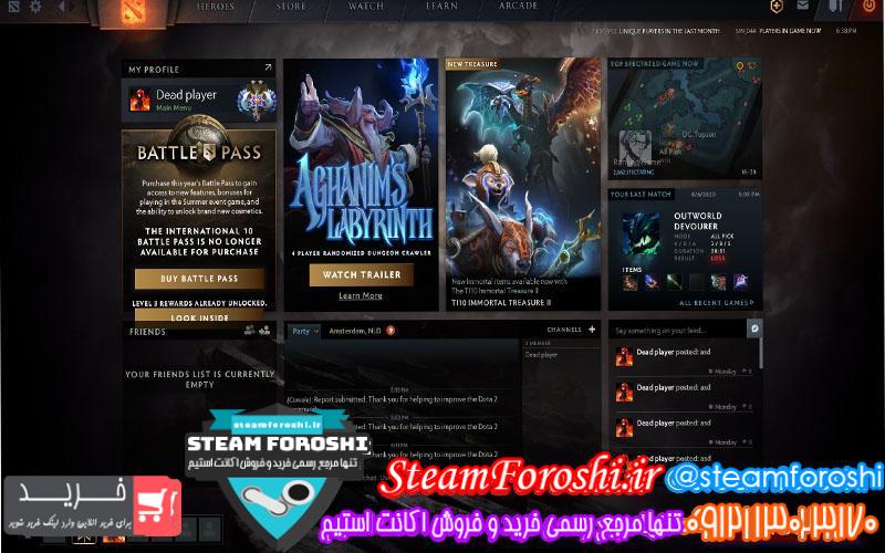 فروش اکانت دوتا 2 کد 6003