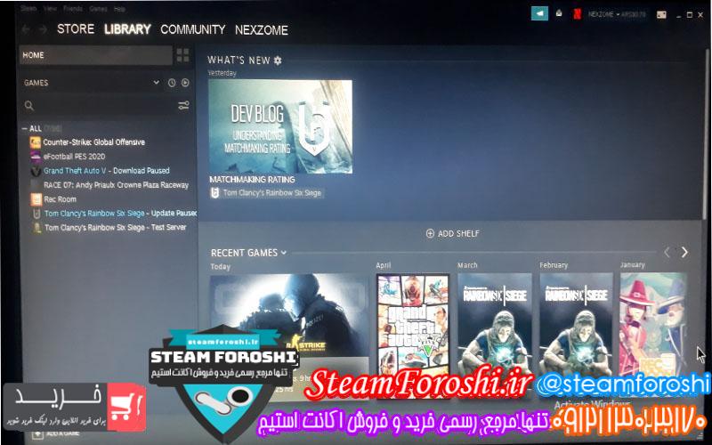 فروش اکانت استیم کد 6010