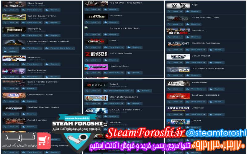 فروش اکانت استیم کد 6128