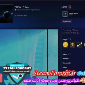 فروش اکانت استیم کد 6149