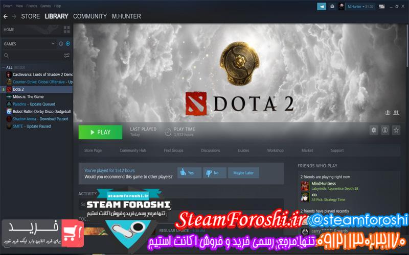 فروش اکانت استیم کد 6166