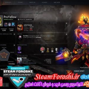 فروش اکانت دوتا 2 کد 6168