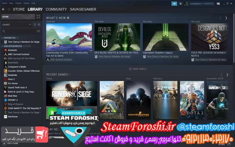 فروش اکانت استیم کد 6198