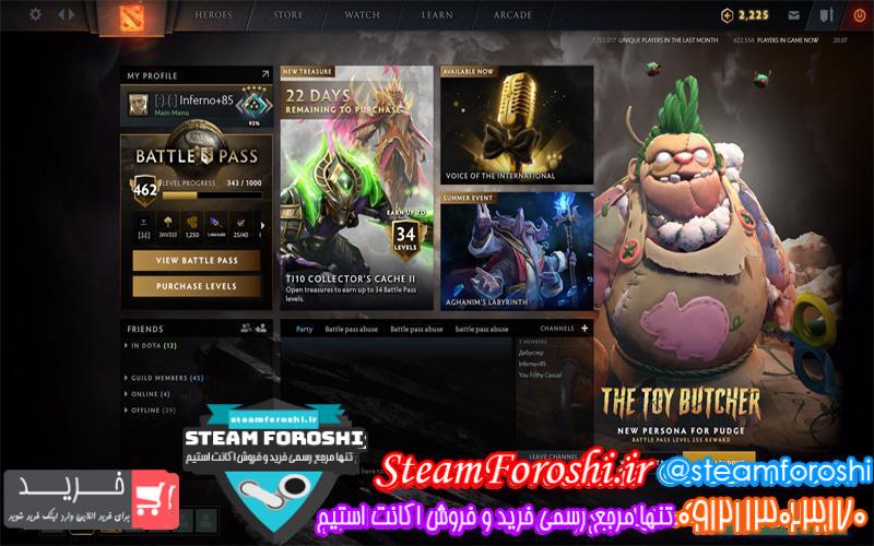 فروش اکانت استیم کد 6201