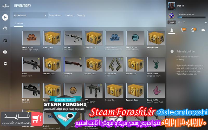 فروش اکانت cs go کد 6215