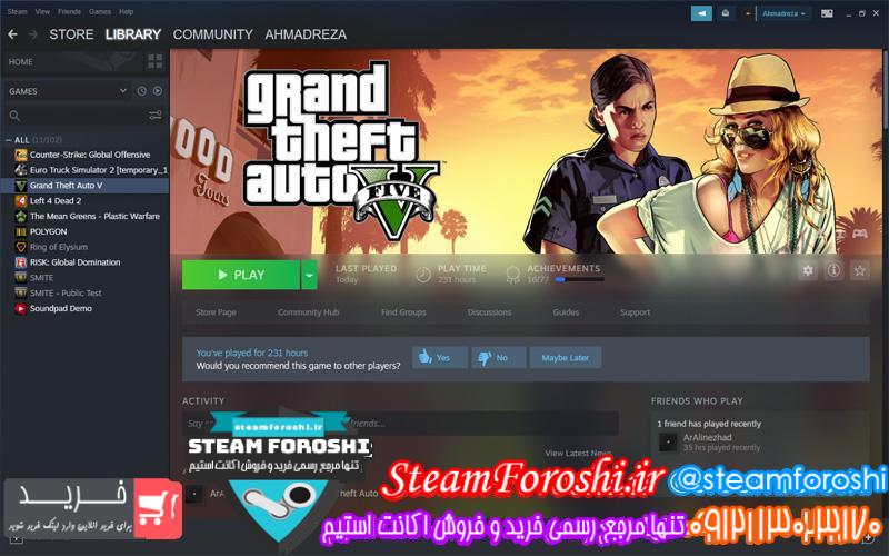 فروش اکانت استیم کد 6231