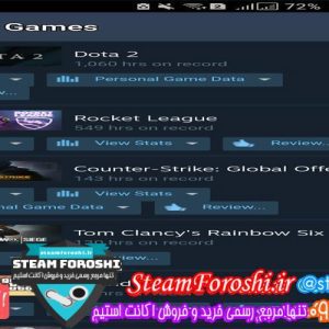 فروش اکانت استیم کد 6247