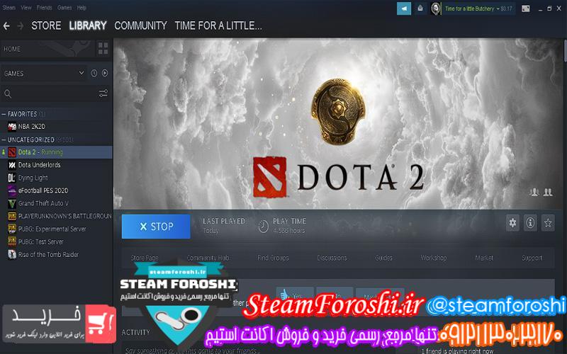 فروش اکانت دوتا 2 کد 6277