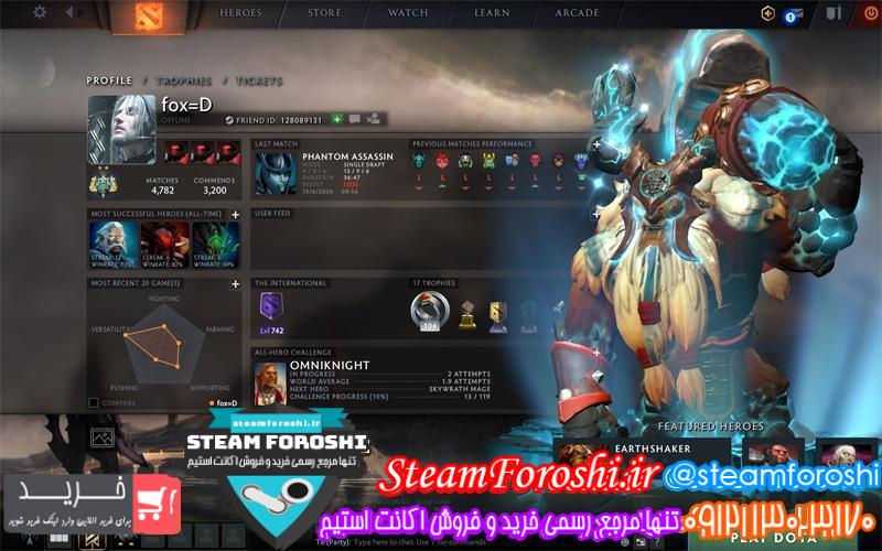 فروش اکانت استیم کد 6290