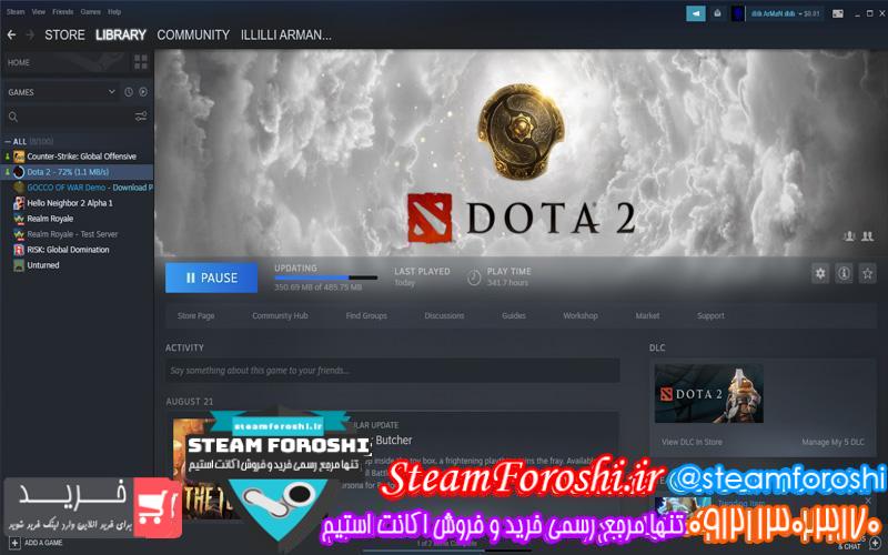 فروش اکانت استیم کد 6293