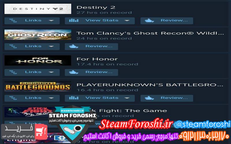 فروش اکانت استیم کد 6306