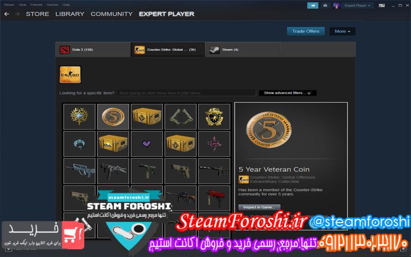 فروش اکانت استیم کد 6309