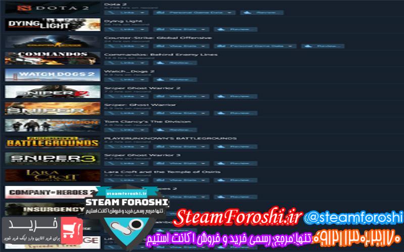 فروش اکانت استیم کد 6324