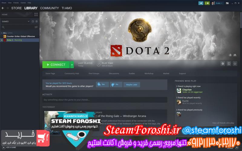 فروش اکانت استیم کد 6338