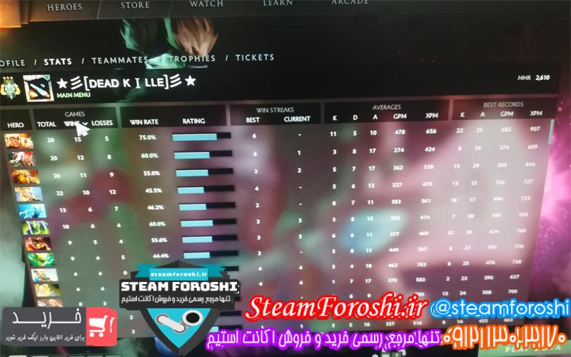 فروش اکانت استیم کد 6343