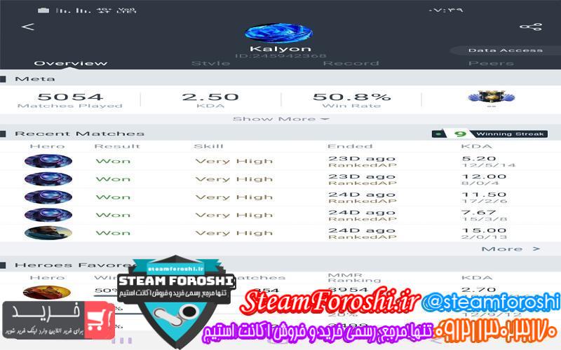 فروش اکانت استیم کد 6354