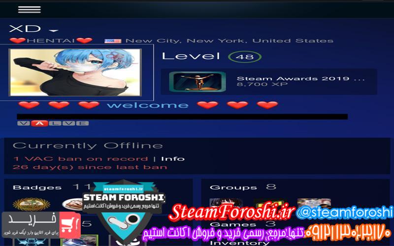 فروش اکانت استیم کد 6355