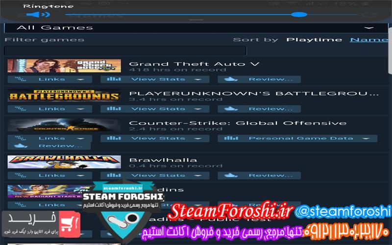 فروش اکانت استیم کد 6368