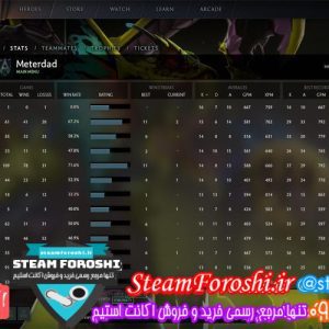 فروش اکانت دوتا 2 کد 6374