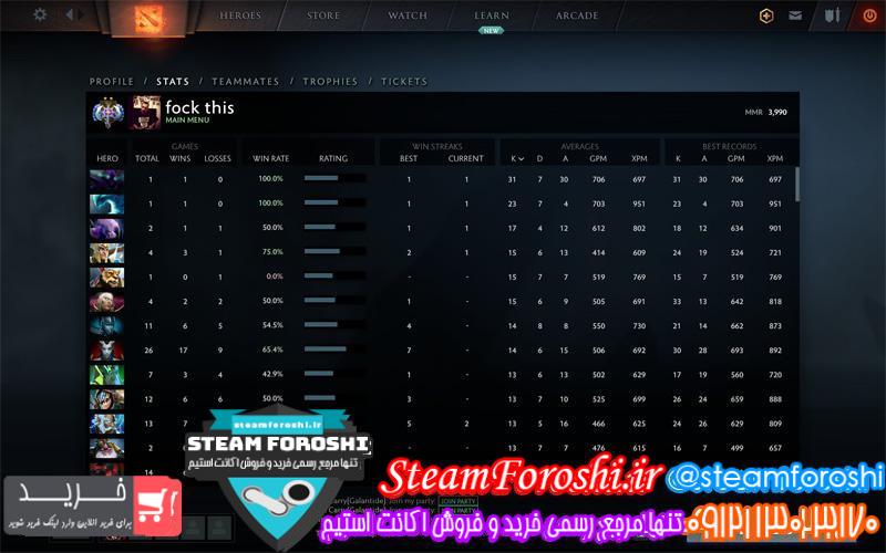 فروش اکانت استیم کد 6377